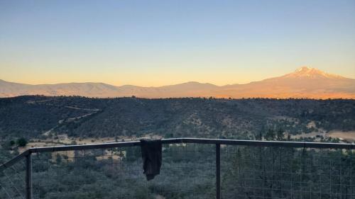 View of Mt Shasta at sunset