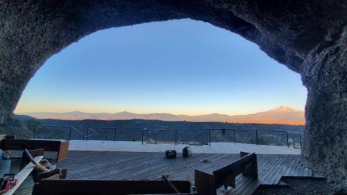 Cave at sunset