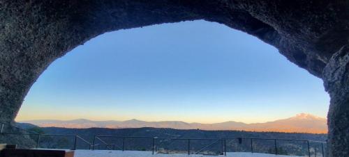 Cave at sunset